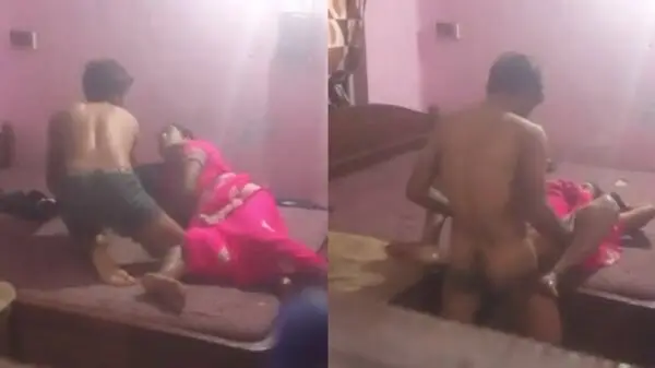 Thoothukudi neighbour aunty in saree secret sex with young guy