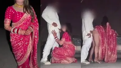 Indian bhabhi’s blowjob & public road sex with devar video