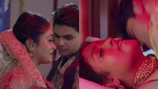 Bihari actress Jaya Pandey fully enjoyed & fucked on suhagrat