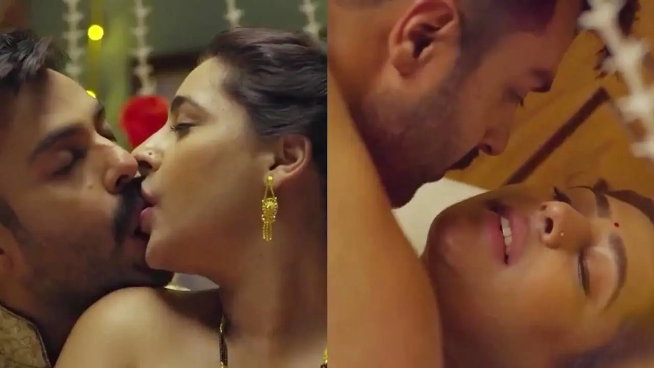 Seductive actress Shiny Dixit sensual first night sex scene