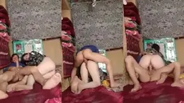 Horny Afghani village husband fucking beautiful wife in doggy