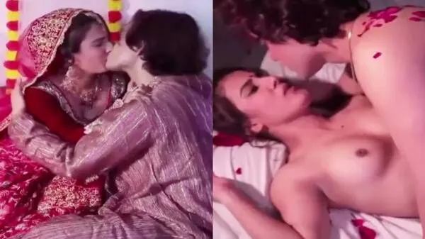 Cute desi bride’s suhagrat (first night) romance turns into hot sex