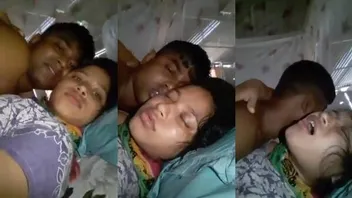 Young Kolkata couple having passionate sex in bedroom