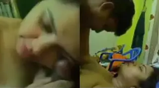 Hot Faridpur aunty sucking dick and fucking with husband