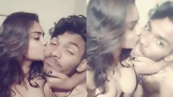 Kerala college couple romantic kissing and boobs pressing mms